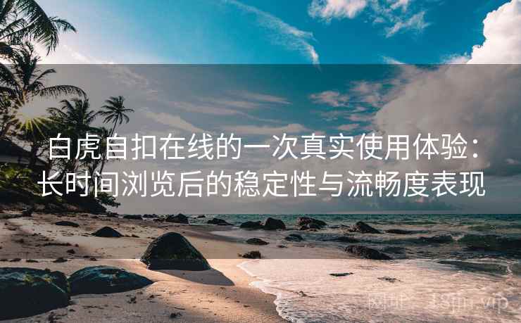 白虎自扣在线的一次真实使用体验：长时间浏览后的稳定性与流畅度表现