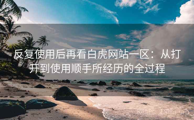 反复使用后再看白虎网站一区：从打开到使用顺手所经历的全过程