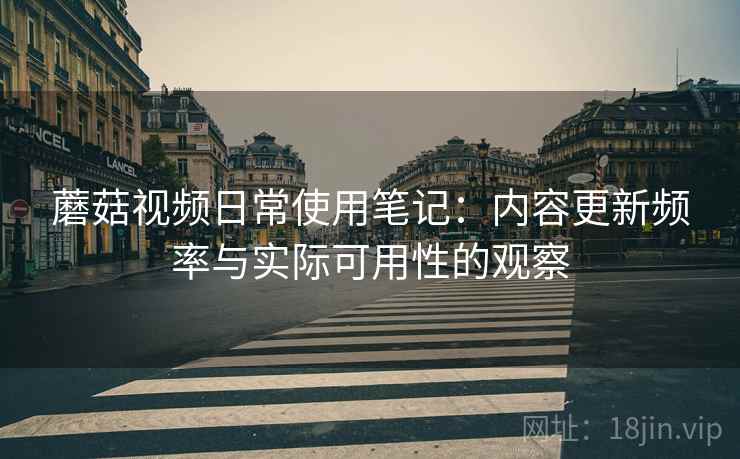 蘑菇视频日常使用笔记：内容更新频率与实际可用性的观察