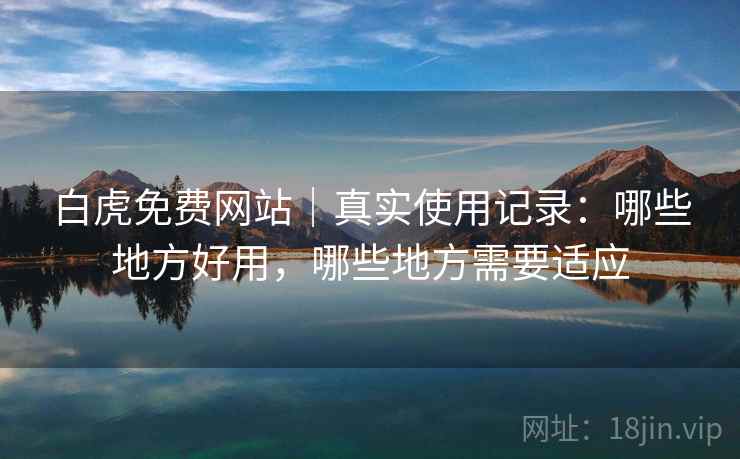 白虎免费网站|真实使用记录:哪些地方好用,哪些地方需要适应 白虎免费网站|真实使用记录:哪些地方好用,哪些地方需要适应