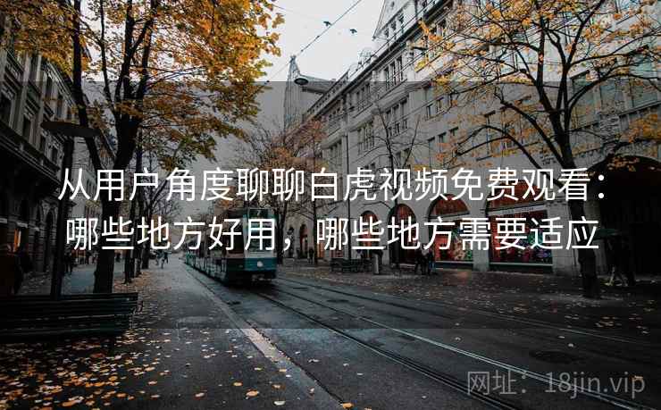 从用户角度聊聊白虎视频免费观看：哪些地方好用，哪些地方需要适应