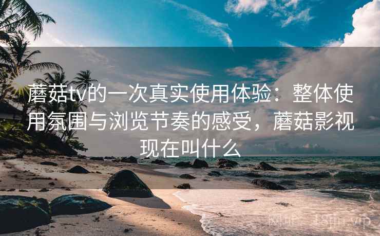蘑菇tv的一次真实使用体验：整体使用氛围与浏览节奏的感受，蘑菇影视现在叫什么